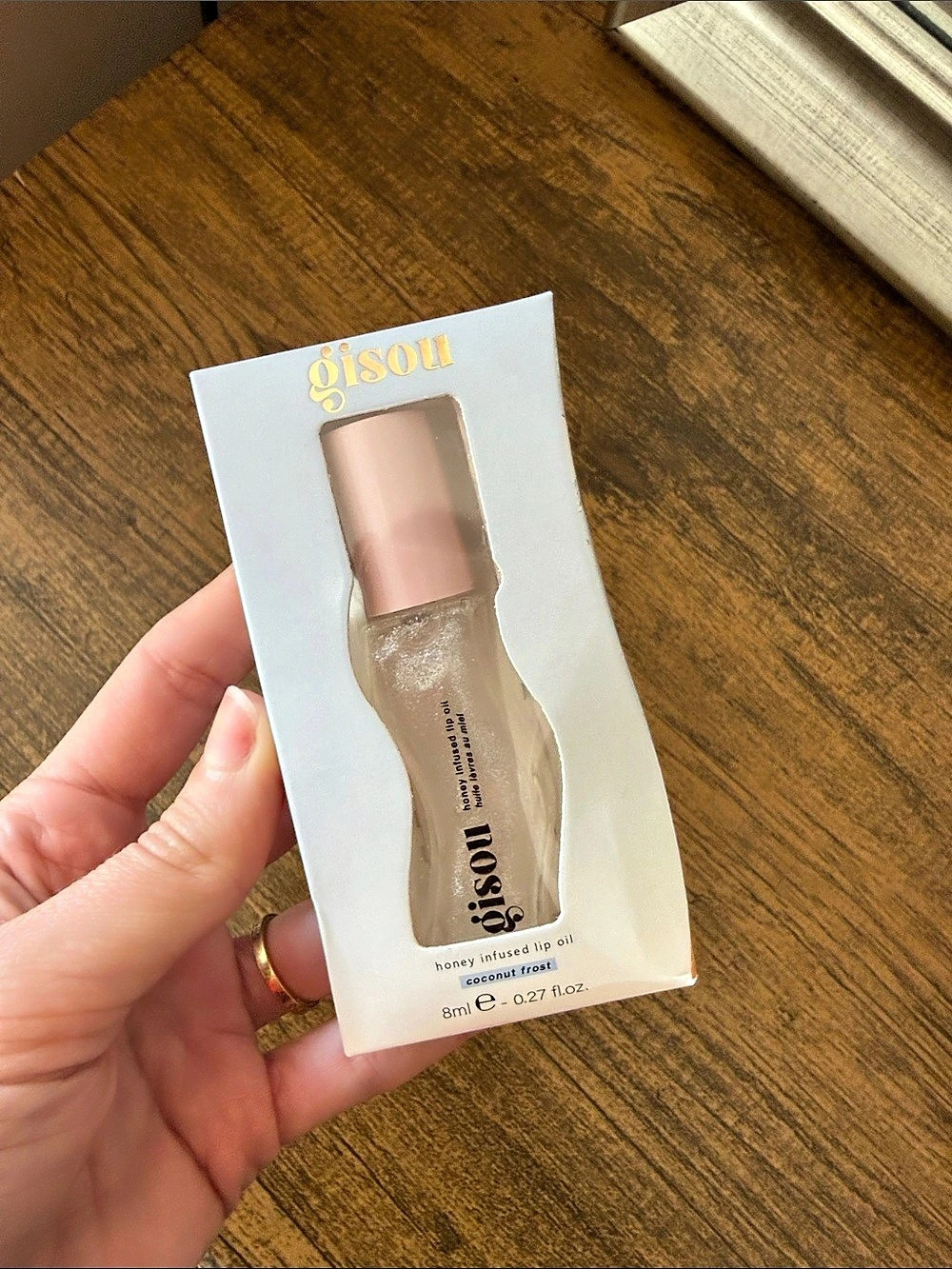 Gisou Honey Infused Lip Oil Coconut Frost NWT